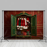 Aperturee - Aperturee Exquisite Cloakroom Santas Closet Christmas Backdrop